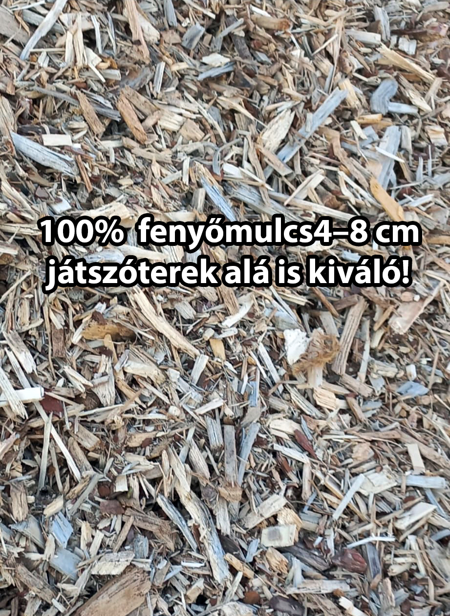 100 % Kiefernmulch, 4–8 cm, auch hervorragend für Spielplätze!